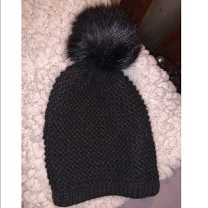 Black knit beanie